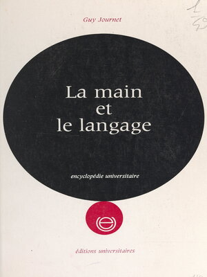 cover image of La main et le langage